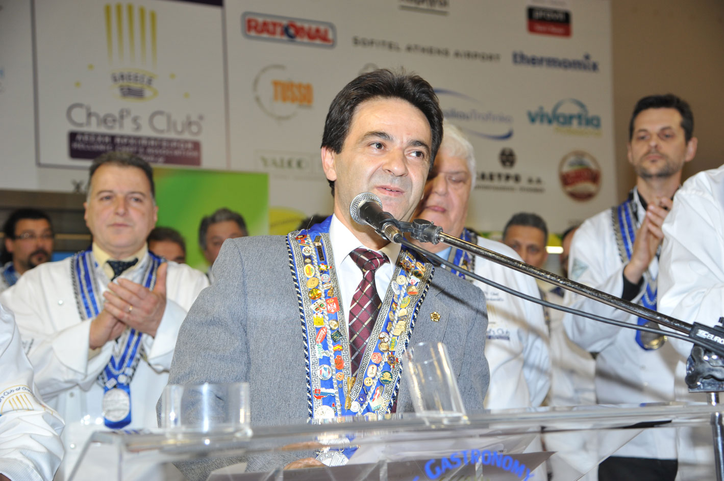The awarding of our chef  Mr. Tasos Tolis from the Hellenic Chef’s Association